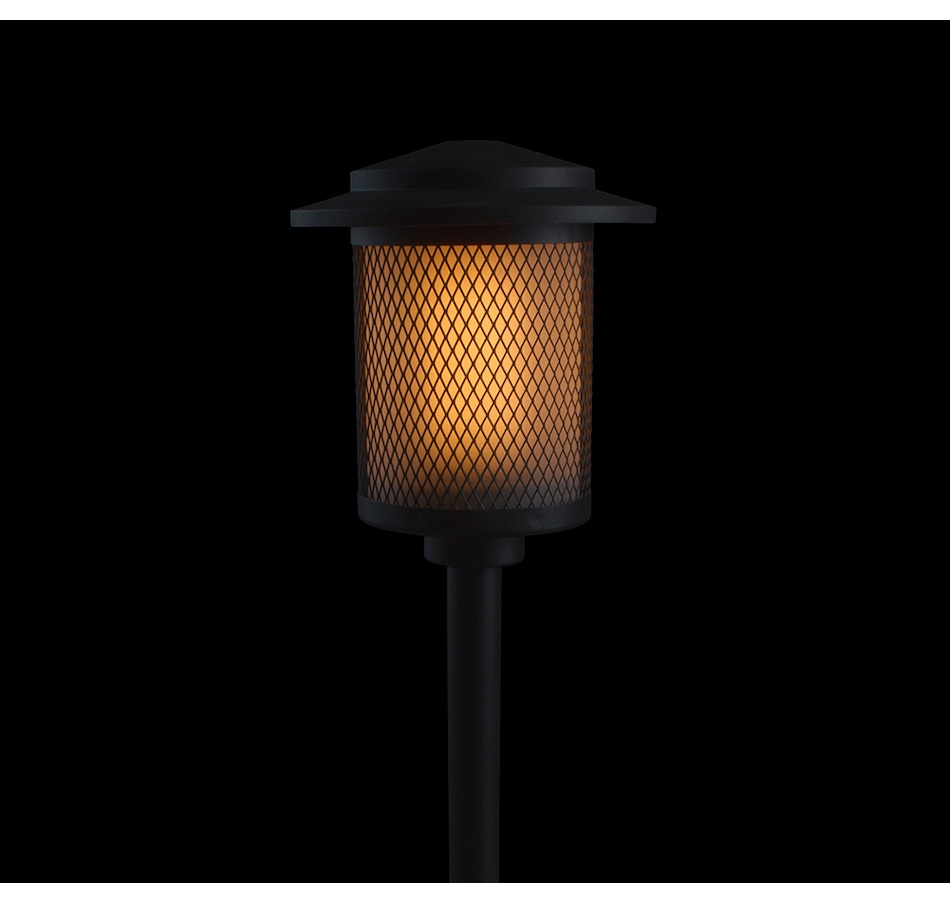 Image 716616_ALTMORE1.jpg, Product 716-616 / Price $44.99, Fusion Low-Voltage Metal, Plastic and Glass Pathway Light with Mesh Design from Fusion/Moonrays on TSC.ca's Home & Garden department