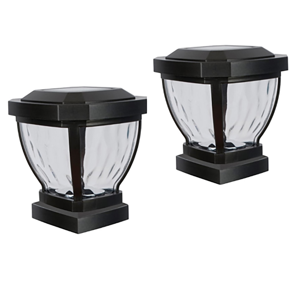 Image 716632.jpg, Product 716-632 / Price $32.99, Fusion Solar Fence Post Light With Water Glass Lens (2-Pack) from Fusion/Moonrays on TSC.ca's Home & Garden department