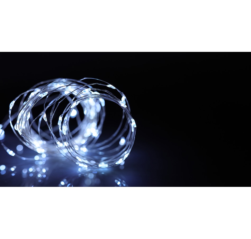 Image 716640_BRWHT.jpg, Product 716-640 / Price $27.99, Fusion 100 LED String Light with 8 Functions (2-Pack) from Fusion/Moonrays on TSC.ca's Home & Garden department