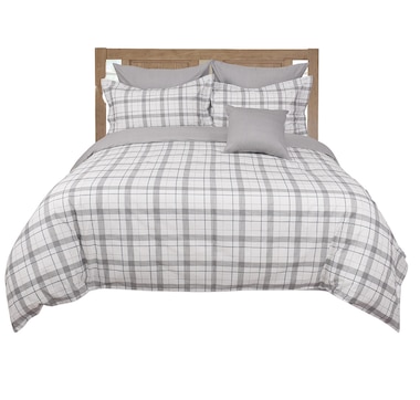 North Home Jacob 100% Cotton Duvet Cover Set (Four Pieces)