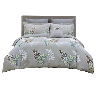 North Home Maya 100% Cotton Duvet Cover Set (Four Pieces)