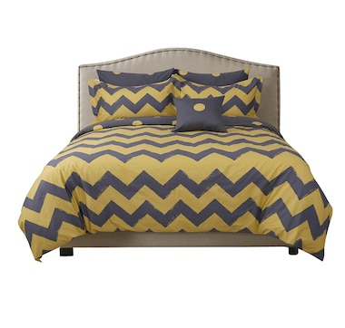North Home Travis 100% Cotton Duvet Cover Set (Four Pieces)