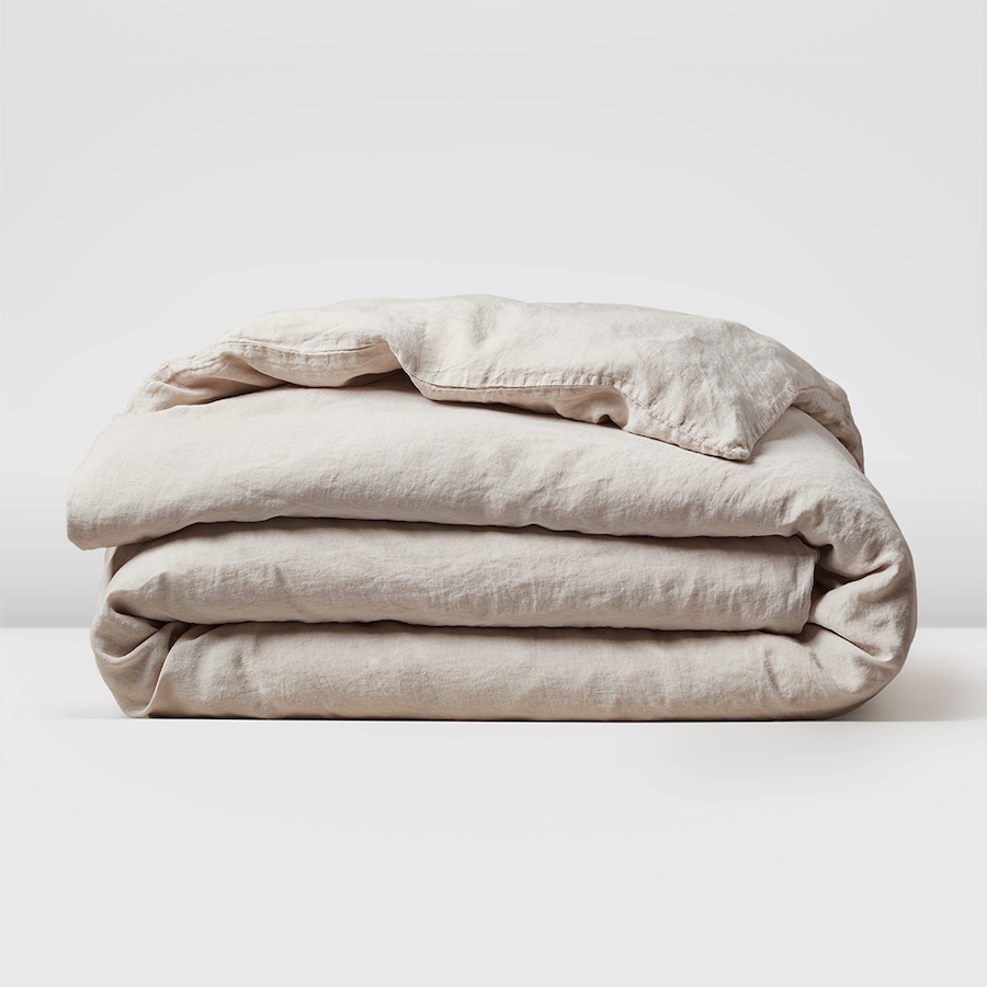 Image 716720_OAT.jpg, Product 716-720 / Price $270.00 - $300.00, Silk And Snow Flax Linen Duvet Cover from Silk & Snow on TSC.ca's Home & Garden department