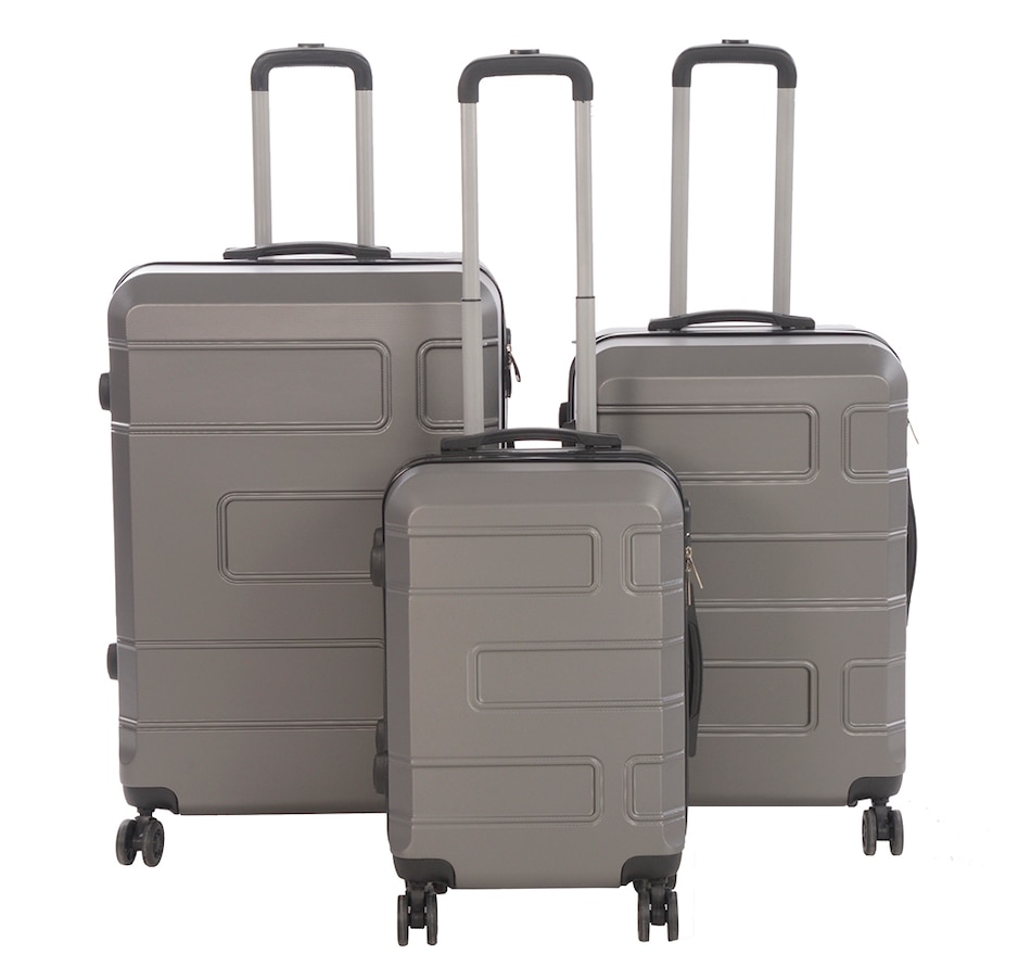 Image 716838_CHR.jpg, Product 716-838 / Price $346.99, Nicci Deco Hard Side Luggage Set (3-Piece) from Nicci Handbags on TSC.ca's Home & Garden department