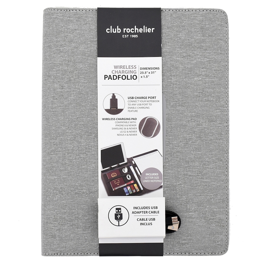 Image 716847_ALTMORE1.jpg, Product 716-847 / Price $21.88, Club Rochelier Wireless Charging Padfolio from Club Rochelier on TSC.ca's Electronics department
