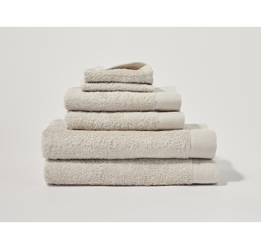 Silk and Snow Egyptian Cotton Towel 6-Piece Set