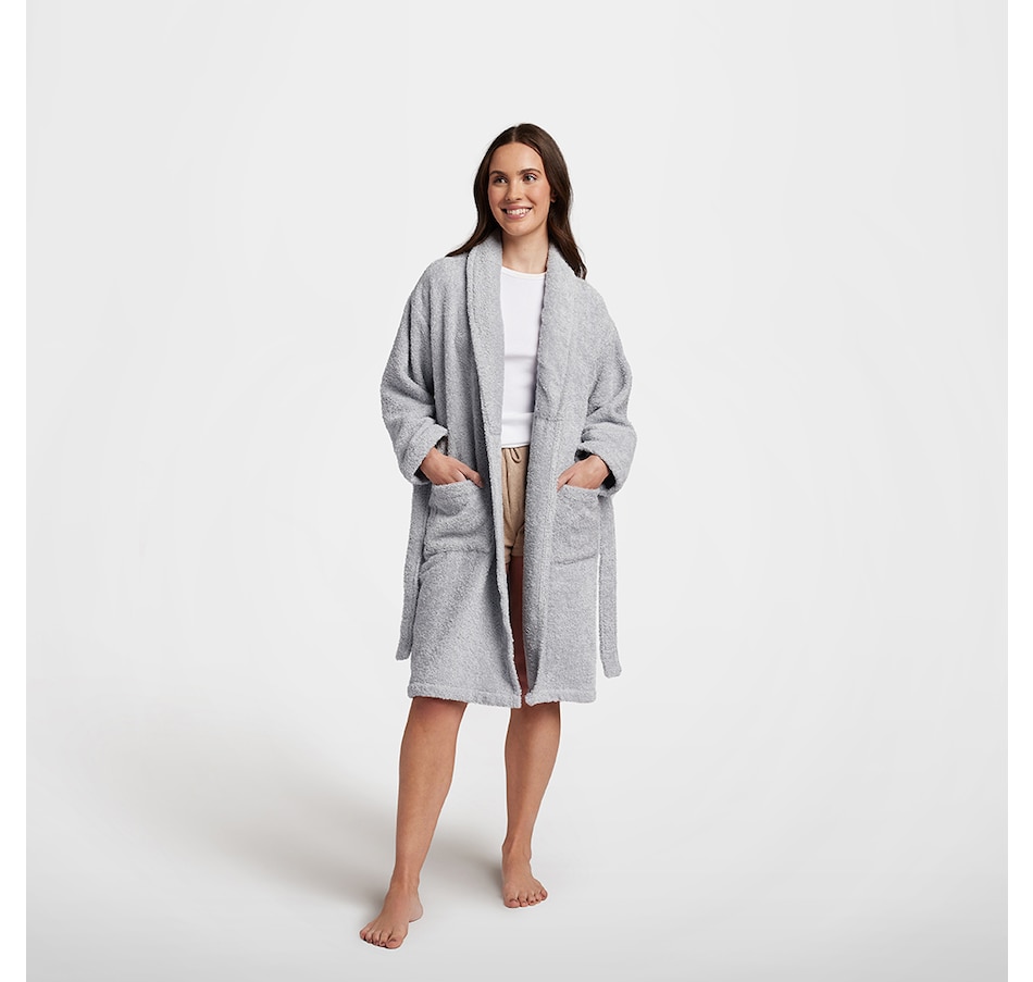Image 716856_LUGR.jpg, Product 716-856 / Price $100.00, Silk and Snow Egyptian Cotton Terry Bath Robe from Silk & Snow on TSC.ca's Clothing & Shoes department