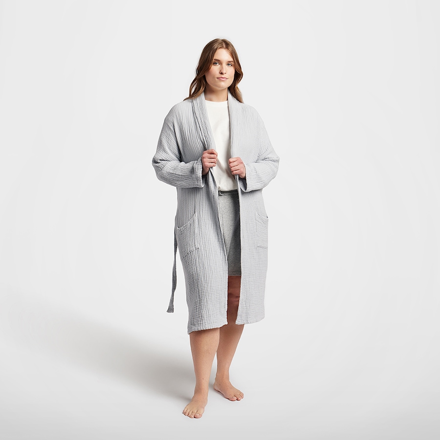 Image 716857_LUGR.jpg, Product 716-857 / Price $104.00, Silk and Snow Organic Cotton Muslin Robe from Silk & Snow on TSC.ca's Fashion department