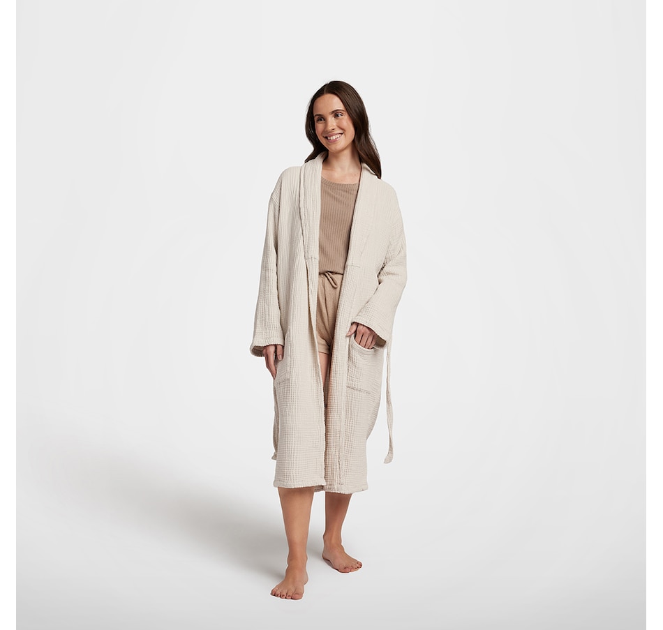 Image 716857_SAN.jpg, Product 716-857 / Price $125.00, Silk and Snow Organic Cotton Muslin Robe from Silk & Snow on TSC.ca's Clothing & Shoes department