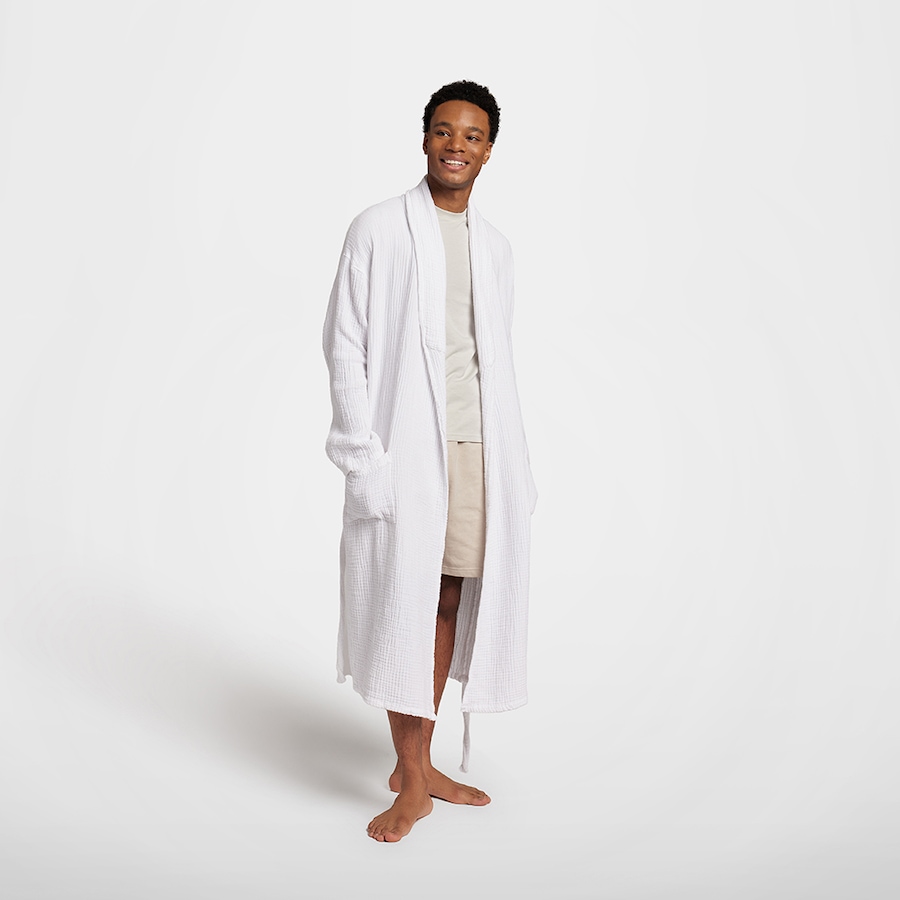 Image 716857_WHT.jpg, Product 716-857 / Price $104.00, Silk and Snow Organic Cotton Muslin Robe from Silk & Snow on TSC.ca's Fashion department