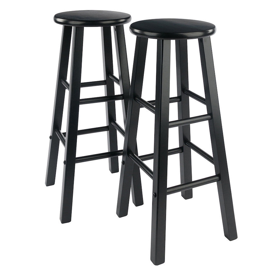 Image 716860_BLK.jpg, Product 716-860 / Price $104.99, Winsome Element Solid Wood Bar Stool Set (2-Piece) from Winsome on TSC.ca's Home & Garden department
