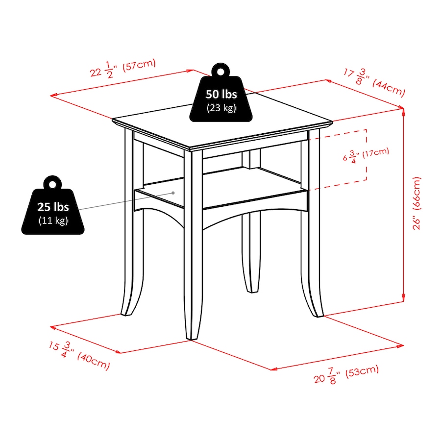 Image 716881_ALTMORE3.jpg, Product 716-881 / Price $129.99, Winsome Camden Accent Table from Winsome on TSC.ca's Home & Garden department