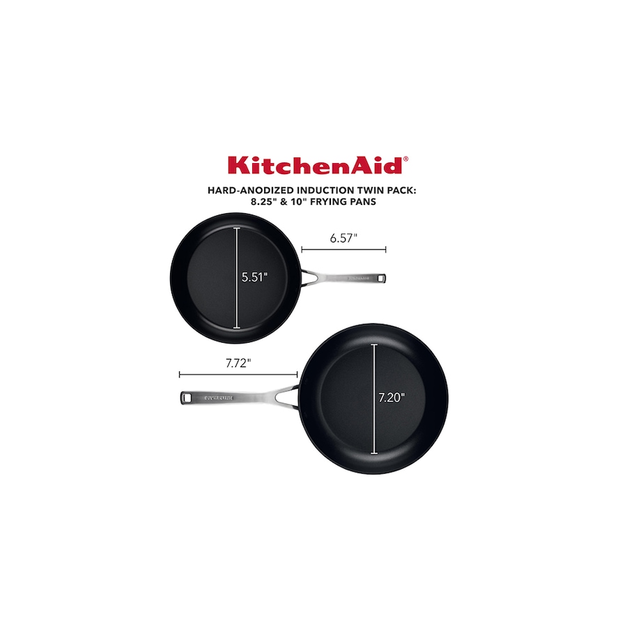 Image 716900_ALTMORE4.jpg, Product 716-900 / Price $129.99, KitchenAid Hard Anodized Nonstick Frying Pans- 8" and 10" (2-Pack) from KitchenAid on TSC.ca's Kitchen department