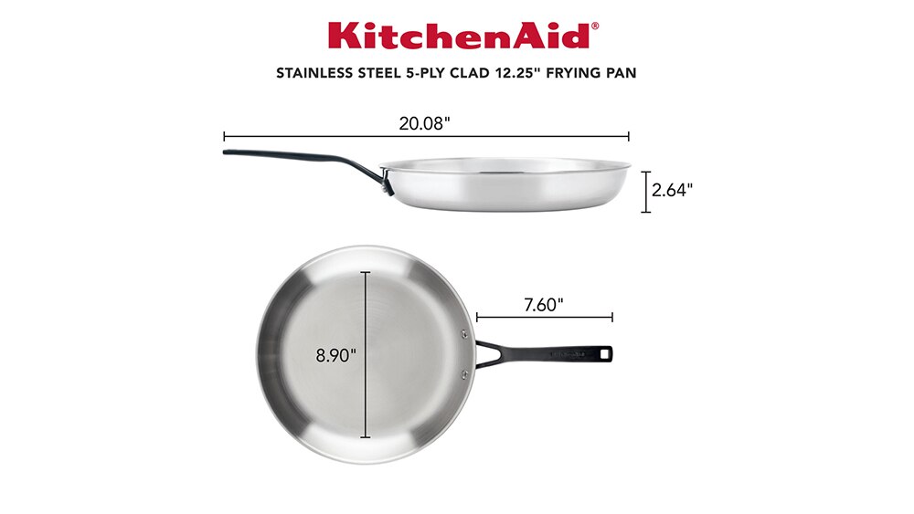 Kitchen Cookware Pots Pans Skillets KitchenAid Stainless Steel   716911 ALTMORE3 