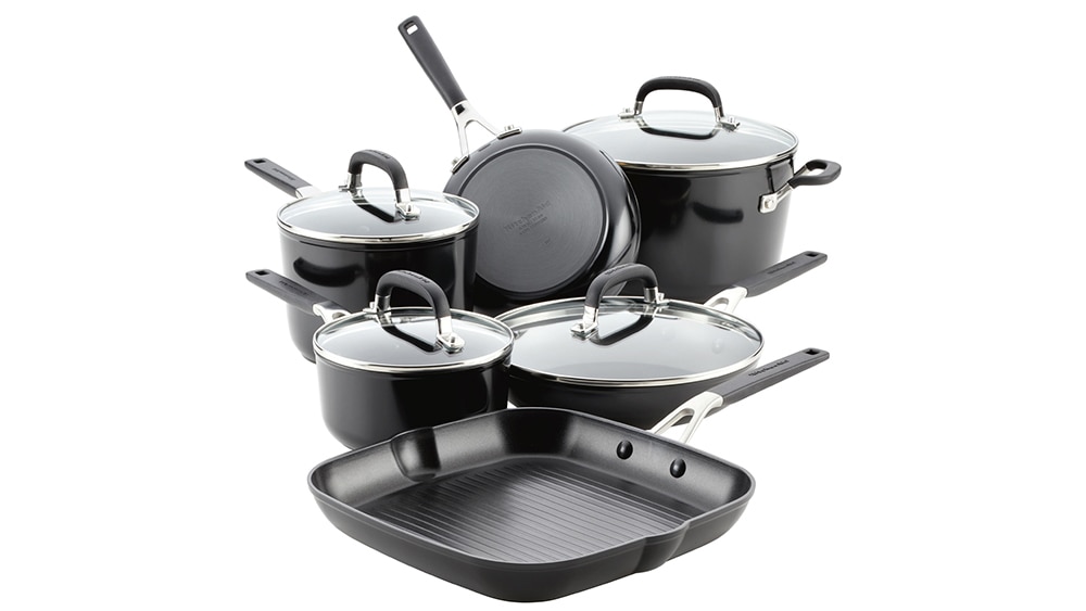 Kitchen Cookware Cookware Sets KitchenAid Forged Hard Anodized   716919 