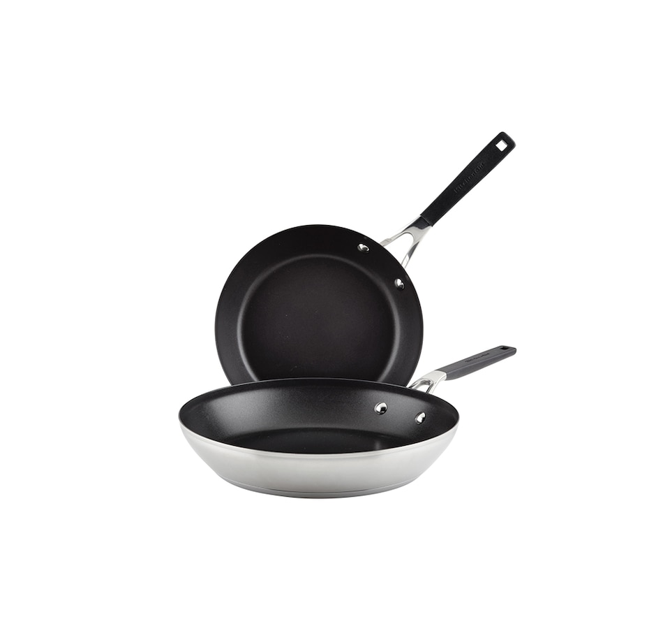 Image 716925.jpg, Product 716-925 / Price $129.99, KitchenAid Stainless Steel Non-Stick Fry Pans (Twin Pack) from KitchenAid on TSC.ca's Kitchen department