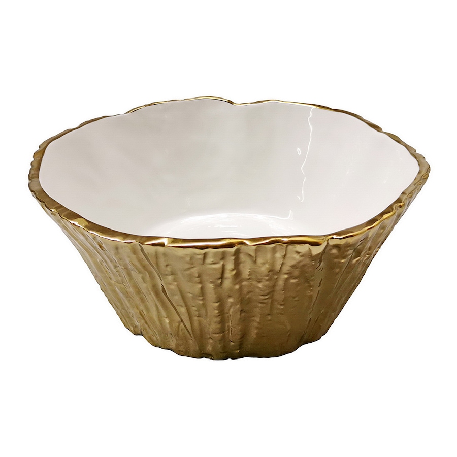 Image 716999.jpg, Product 716-999 / Price $54.99, Elegance Gold Tree Bark Bowl- 10.5" from Elegance Tableware on TSC.ca's Kitchen department