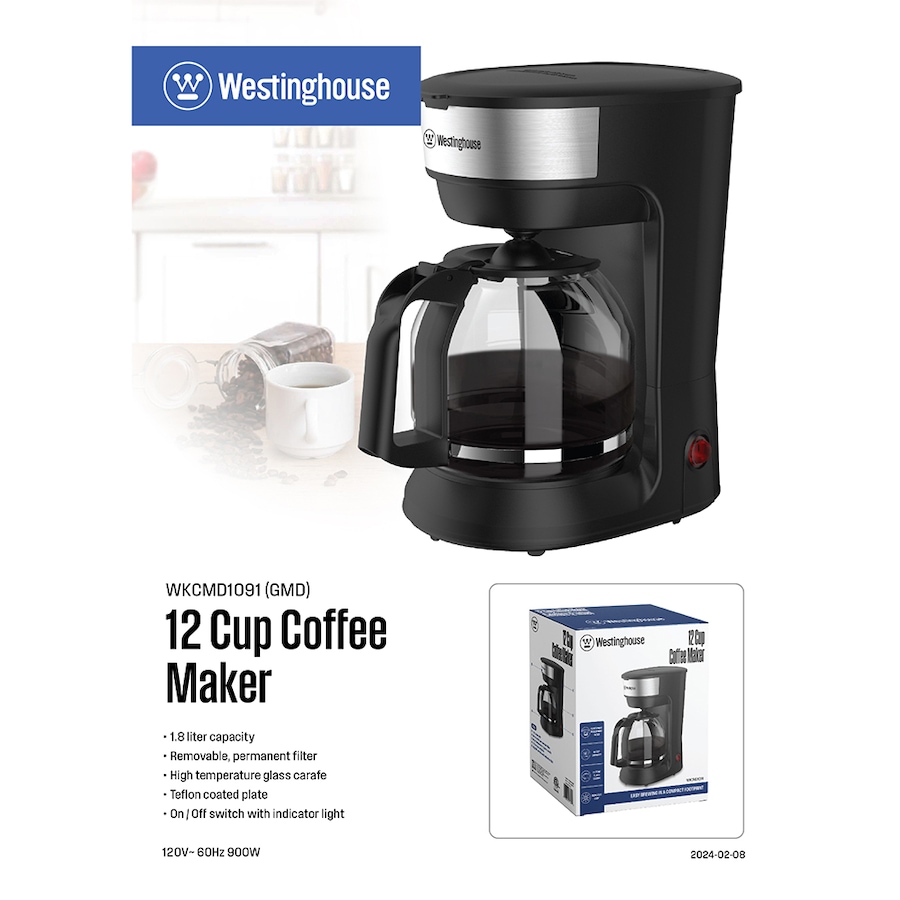 Image 717015_ALTMORE2.jpg, Product 717-015 / Price $34.99, Westinghouse 12-Cup Coffee Maker from Westinghouse on TSC.ca's Kitchen department