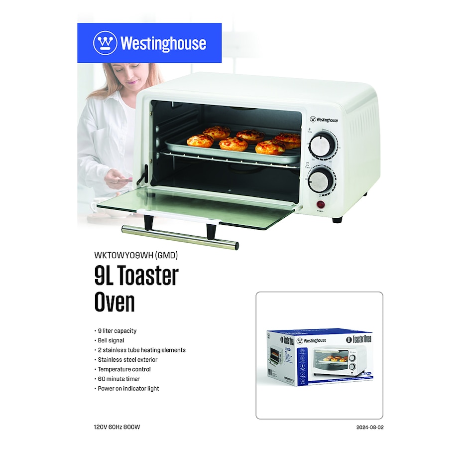 Image 717016_ALTMORE1.jpg, Product 717-016 / Price $57.99, Westinghouse 9L Toaster Oven from Westinghouse on TSC.ca's Kitchen department
