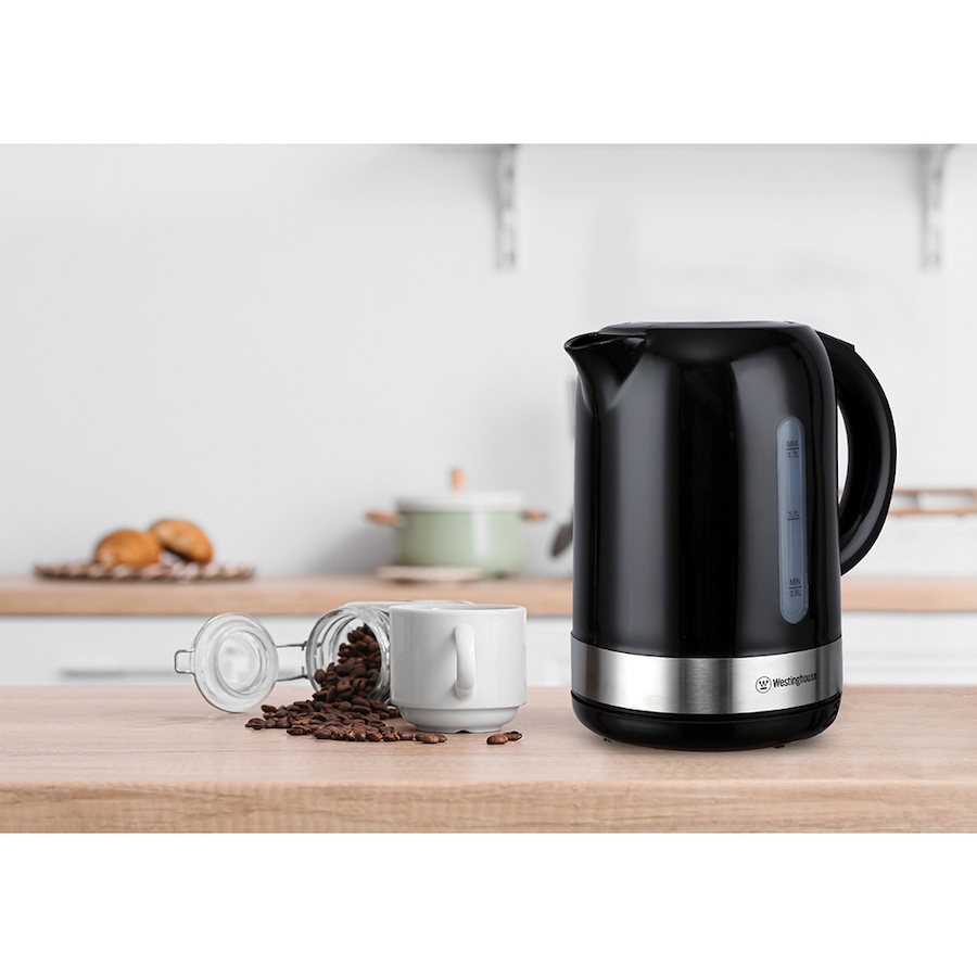 Image 717019_ALTMORE2.jpg, Product 717-019 / Price $34.99, Westinghouse 1.7L Plastic Kettle (black) from Westinghouse on TSC.ca's Kitchen department