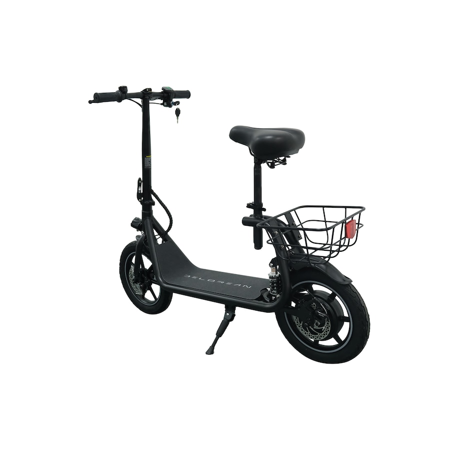 Image 717033_ALTMORE1.jpg, Product 717-033 / Price $999.99, Tony Little Delorean 450W Seated E-Scooter with Rear Basket Bundle from Tony Little on TSC.ca's Health & Fitness department