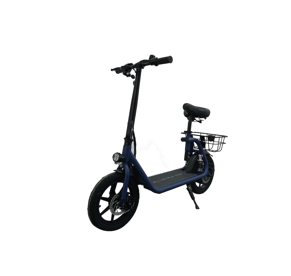 Image 717033_ALTMORE14.jpg, Product 717-033 / Price $999.99, Tony Little Delorean 450W Seated E-Scooter with Rear Basket Bundle from Tony Little on TSC.ca's Health & Fitness department