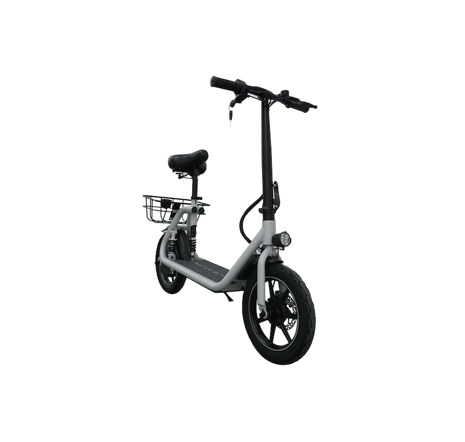 Image 717033_ALTMORE16.jpg, Product 717-033 / Price $999.99, Tony Little Delorean 450W Seated E-Scooter with Rear Basket Bundle from Tony Little on TSC.ca's Health & Fitness department