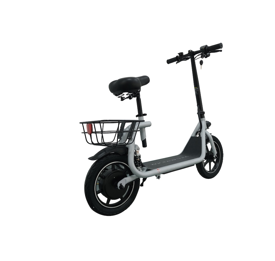Image 717033_ALTMORE17.jpg, Product 717-033 / Price $999.99, Tony Little Delorean 450W Seated E-Scooter with Rear Basket Bundle from Tony Little on TSC.ca's Health & Fitness department