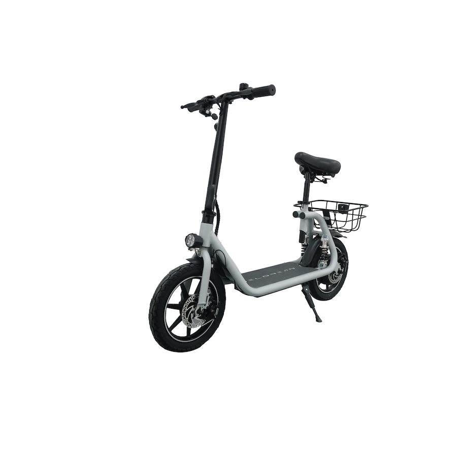 Image 717033_ALTMORE19.jpg, Product 717-033 / Price $999.99, Tony Little Delorean 450W Seated E-Scooter with Rear Basket Bundle from Tony Little on TSC.ca's Health & Fitness department
