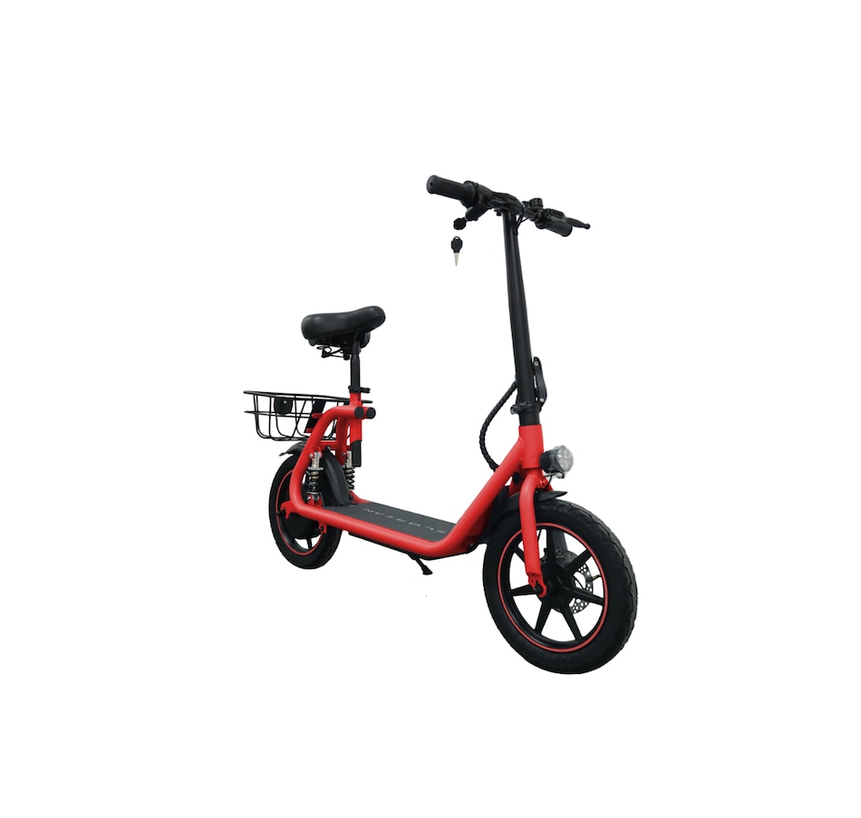 Image 717033_ALTMORE25.jpg, Product 717-033 / Price $999.99, Tony Little Delorean 450W Seated E-Scooter with Rear Basket Bundle from Tony Little on TSC.ca's Health & Fitness department