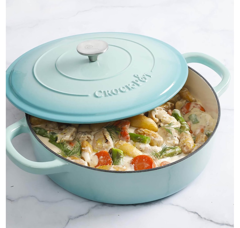 Image 717037_ALTMORE1.jpg, Product 717-037 / Price $149.99, Crock-Pot Artisan 5-Quart Enameled Cast Iron Braiser Pan with Lid, Round from Crock-Pot on TSC.ca's Kitchen department