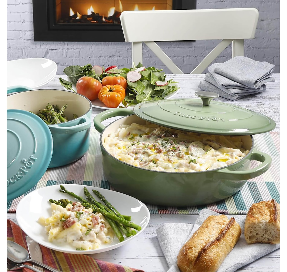 Image 717037_ALTMORE4.jpg, Product 717-037 / Price $149.99, Crock-Pot Artisan 5-Quart Enameled Cast Iron Braiser Pan with Lid, Round from Crock-Pot on TSC.ca's Kitchen department