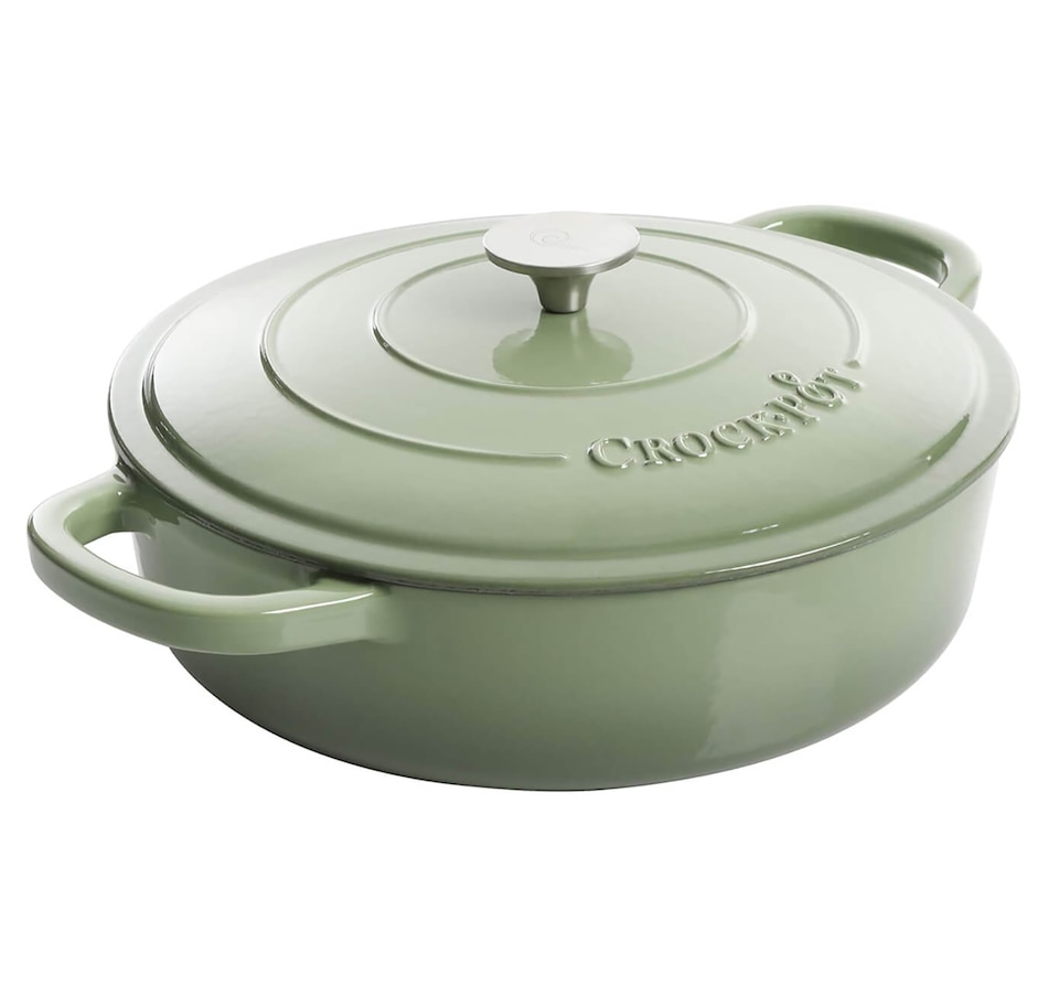 Image 717037_PGRE.jpg, Product 717-037 / Price $149.99, Crock-Pot Artisan 5-Quart Enameled Cast Iron Braiser Pan with Lid, Round from Crock-Pot on TSC.ca's Kitchen department