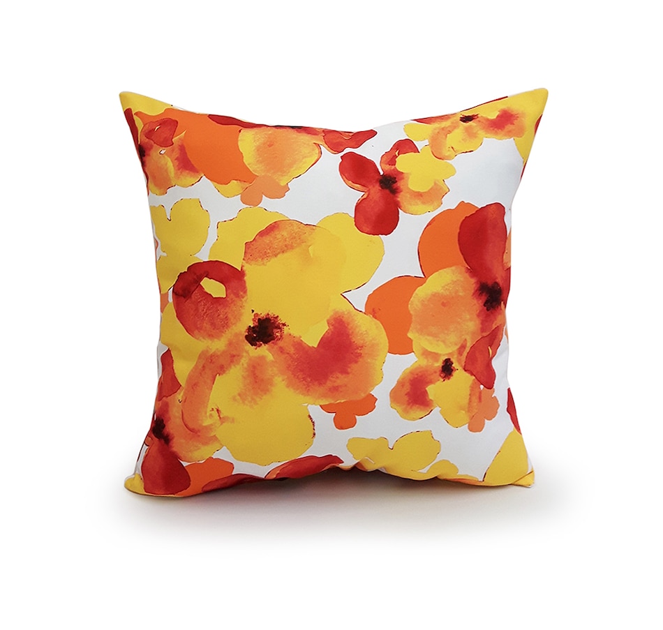 Image 717048.jpg, Product 717-048 / Price $12.99, Millano Collection Outdoor Cushion Yellow Floral (16" x 16") from Millano on TSC.ca's Home & Garden department