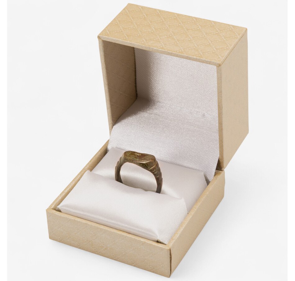 Image 717094_ALTMORE3.jpg, Product 717-094 / Price $495.00, Six-Piece Ancient Roman Collection 198–375 CE plus Ancient Roman Signet Ring circa 100 BCE–400 CE and Two Books: "Handbook of Ancient Roman and Greek Coins" and "Rings for the Finger" from Canadian Coin & Currency on TSC.ca's Coins department