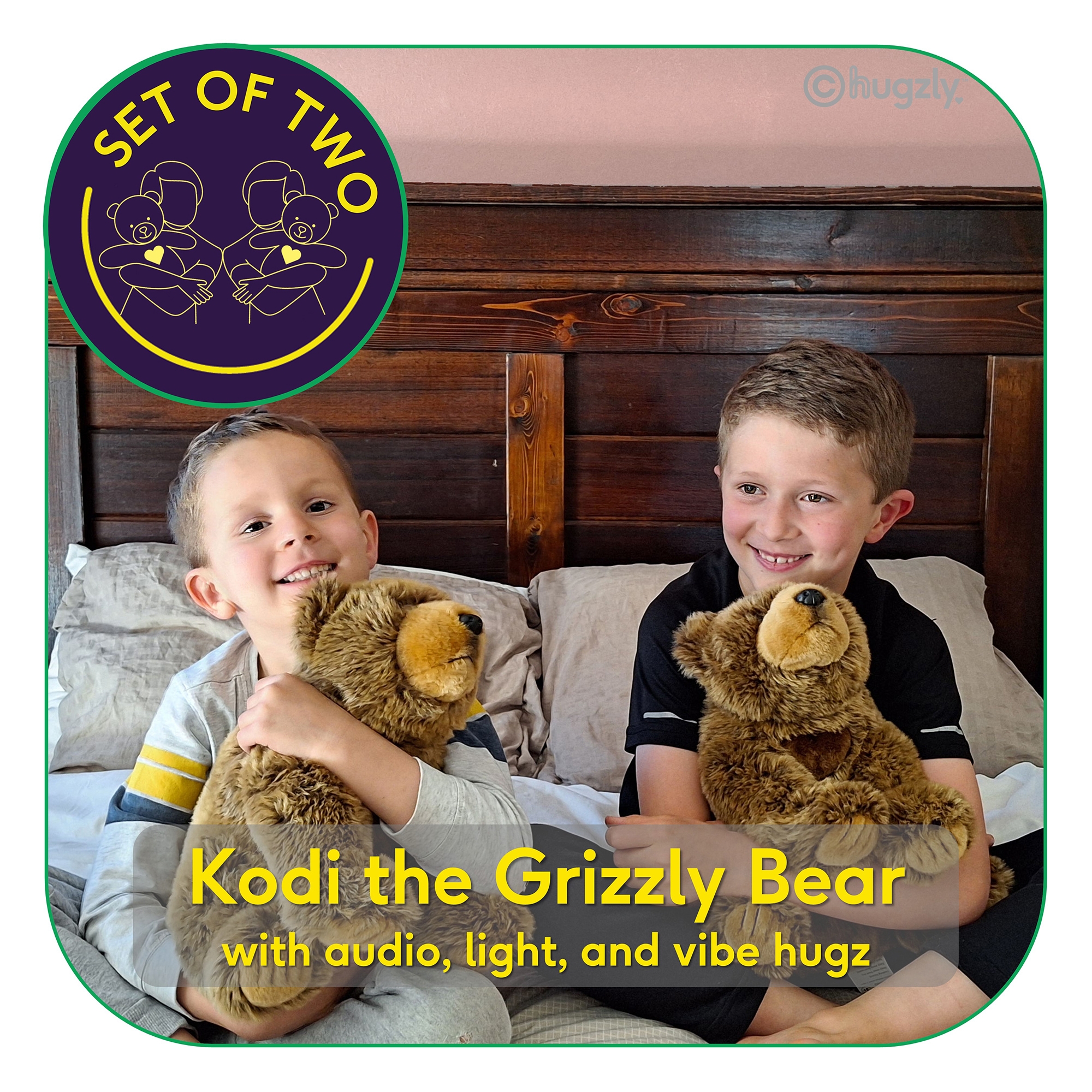 Hugzly Kodi the Grizzly Bear (set of 2) - TSC.ca
