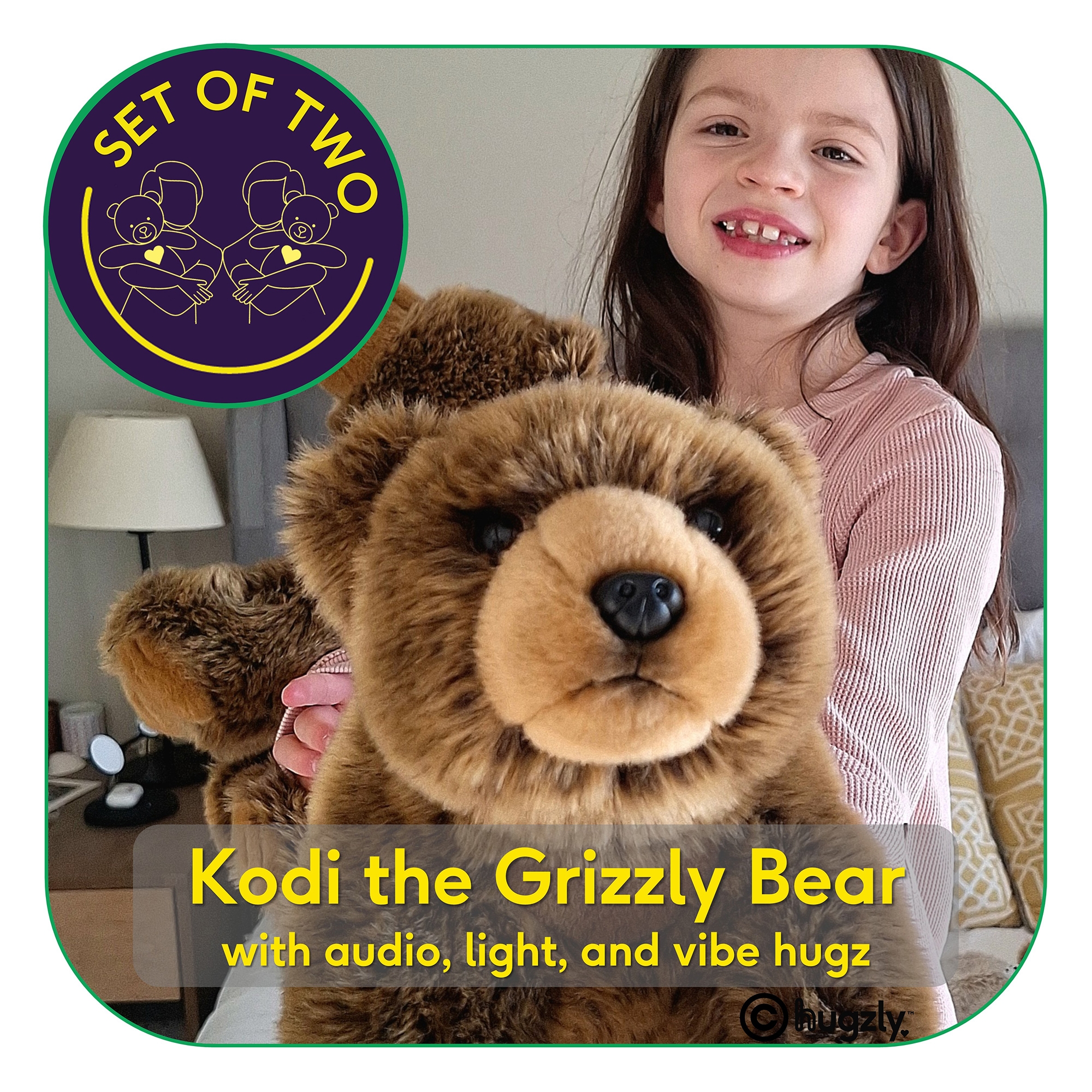 Hugzly Kodi the Grizzly Bear (set of 2) - TSC.ca