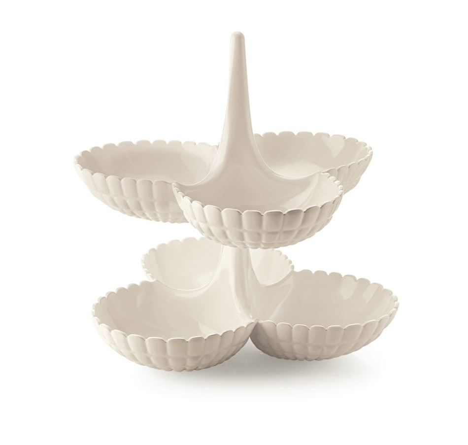 Image 717126_MKWHT.jpg, Product 717-126 / Price $57.50, Guzzini Tiffany Hors d'Oeuvres Dishes (set of 2) from Guzzini on TSC.ca's Kitchen department