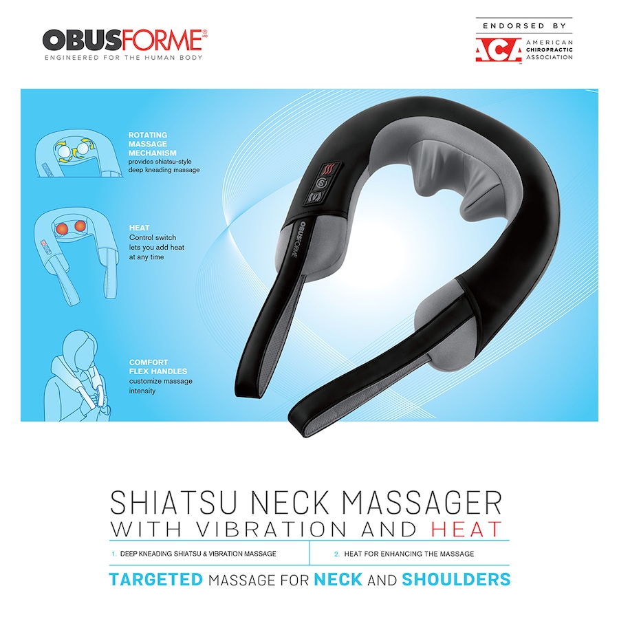 Image 717247_ALTMORE1.jpg, Product 717-247 / Price $89.99, Obusforme Shiatsu & Vibration Neck Massager from ObusForme on TSC.ca's Health & Fitness department