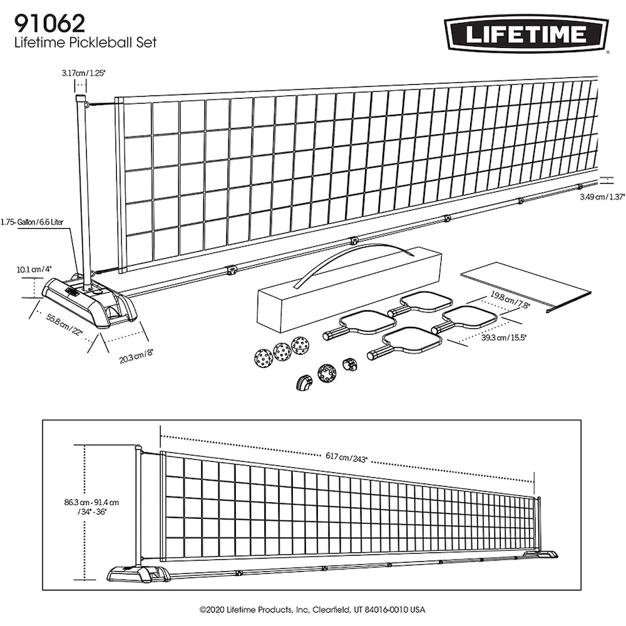 Image 717254_ALTMORE6.jpg, Product 717-254 / Price $549.99, Lifetime Professional Pickleball Bundle from Wellness Gadgets on TSC.ca's Health & Fitness department