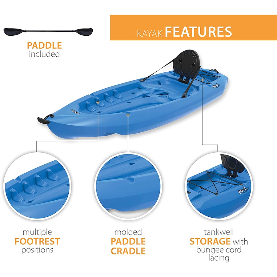Image 717257_ALTMORE2.jpg, Product 717-257 / Price $499.99, Lifetime Lotus 8' Sit-On Kayak With Paddle from Wellness Gadgets on TSC.ca's Health & Fitness department