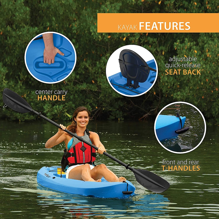 Image 717257_ALTMORE3.jpg, Product 717-257 / Price $499.99, Lifetime Lotus 8' Sit-On Kayak With Paddle from Wellness Gadgets on TSC.ca's Health & Fitness department