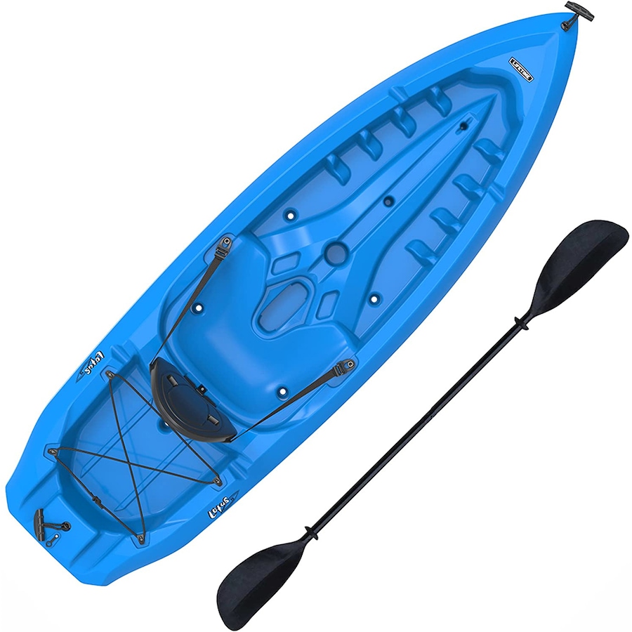 Image 717257_BLU.jpg, Product 717-257 / Price $499.99, Lifetime Lotus 8' Sit-On Kayak With Paddle from Wellness Gadgets on TSC.ca's Health & Fitness department
