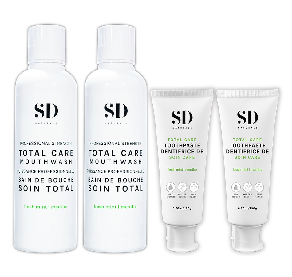 Image 717411.jpg, Product 717-411 / Price $41.00, Spa Dent Naturals Total Care Mouthwash & Toothpaste Bundle from Spa Dent SD Naturals on TSC.ca's Beauty department