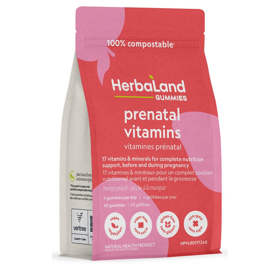 Image 717424.jpg, Product 717-424 / Price $23.79, Herbaland Prenatal Gummies from Herbaland Naturals on TSC.ca's Health & Fitness department