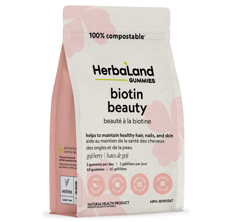 Image 717425.jpg, Product 717-425 / Price $22.00, Herbaland Biotin Beauty Gummies from Herbaland Naturals on TSC.ca's Health & Fitness department