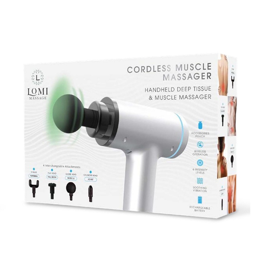 Image 717444_ALTMORE6.jpg, Product 717-444 / Price $79.99, Lomi Multi Speed Percussion Massager With Accessories from Wellness Gadgets on TSC.ca's Health & Fitness department