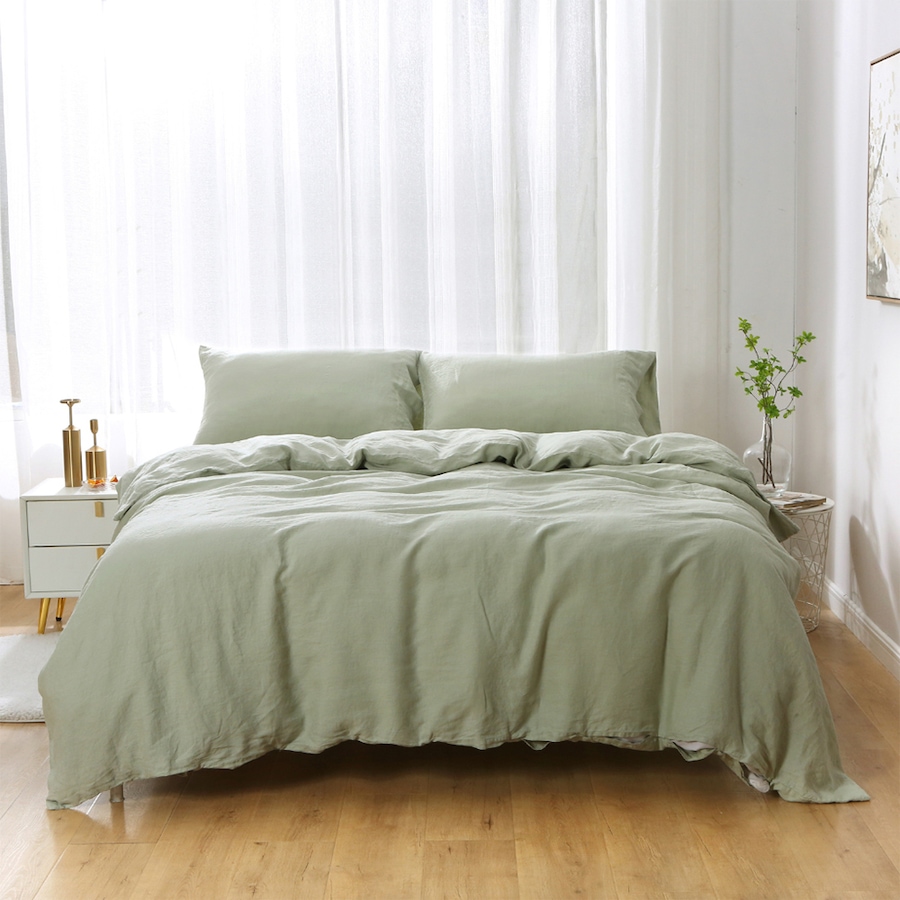Image 717539_GSGR.jpg, Product 717-539 / Price $299.99 - $419.99, Highland Feather French Linen Duvet Cover Set from Highland Feather on TSC.ca's Home & Garden department