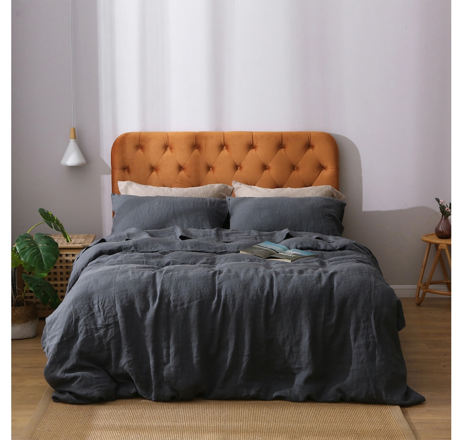 Image 717539_SGY.jpg, Product 717-539 / Price $299.99 - $419.99, Highland Feather French Linen Duvet Cover Set from Highland Feather on TSC.ca's Home & Garden department