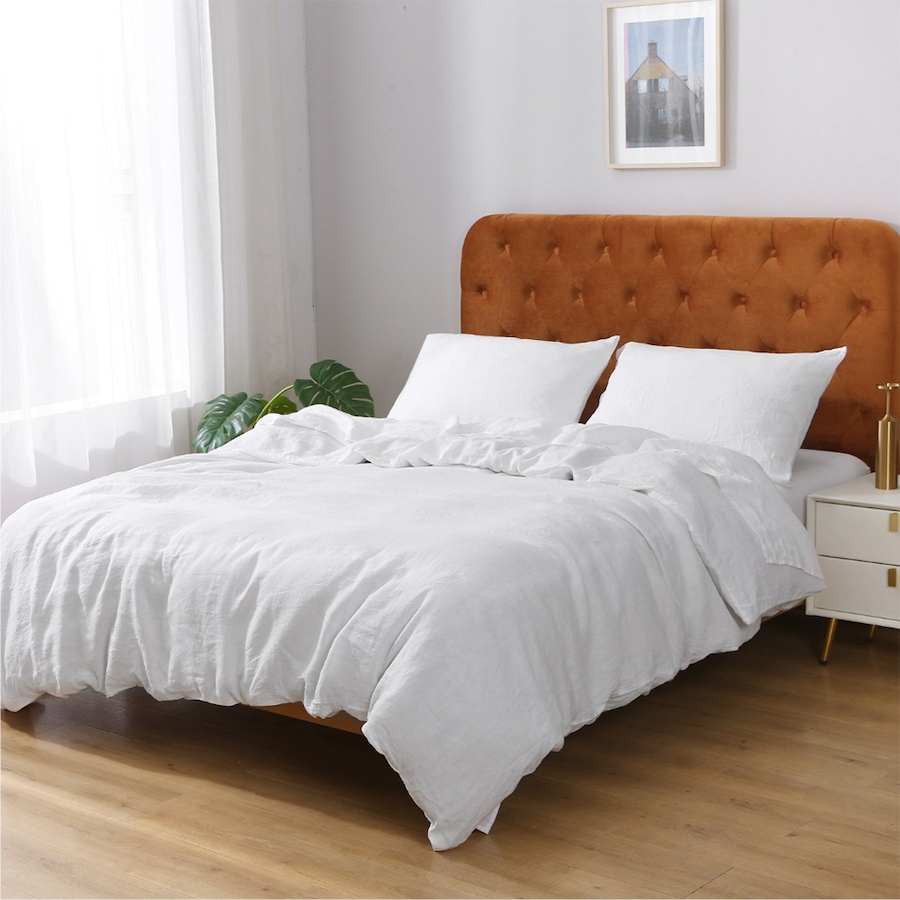 Image 717539_WHT.jpg, Product 717-539 / Price $299.99 - $419.99, Highland Feather French Linen Duvet Cover Set from Highland Feather on TSC.ca's Home & Garden department